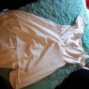 Off the shoulder high low dress